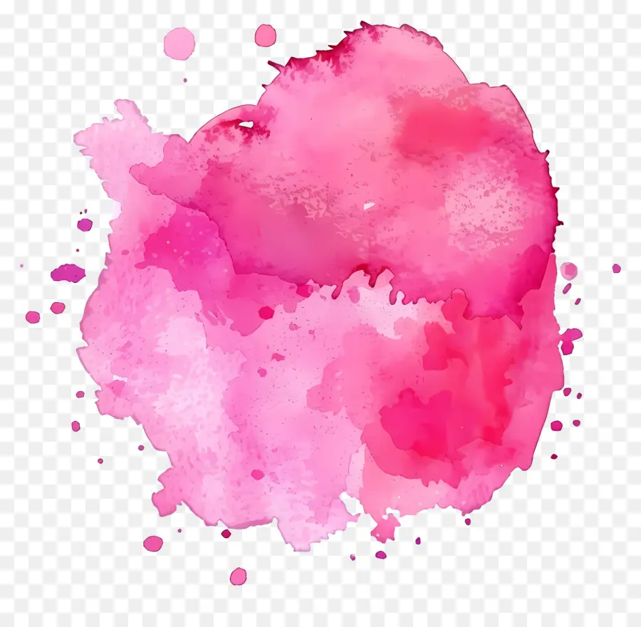 الوردي المائية وصمة عار，ألوان مائية وردية PNG