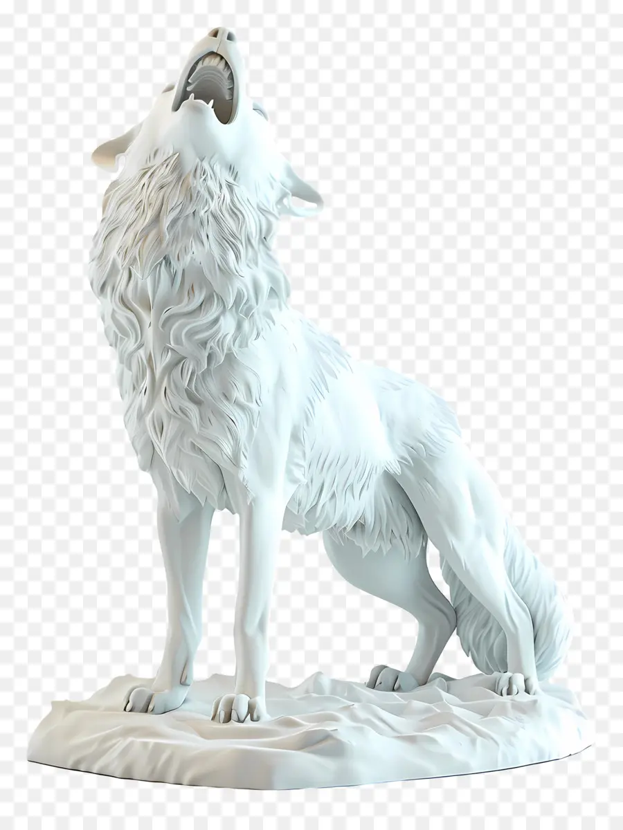 عواء الذئب，تمثال الذئب PNG