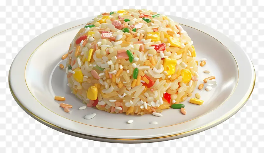 الأرز المقلي，طبق الأرز PNG