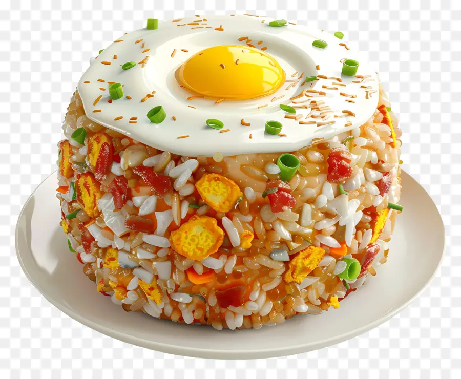 الأرز المقلي，البيض المسلوق PNG