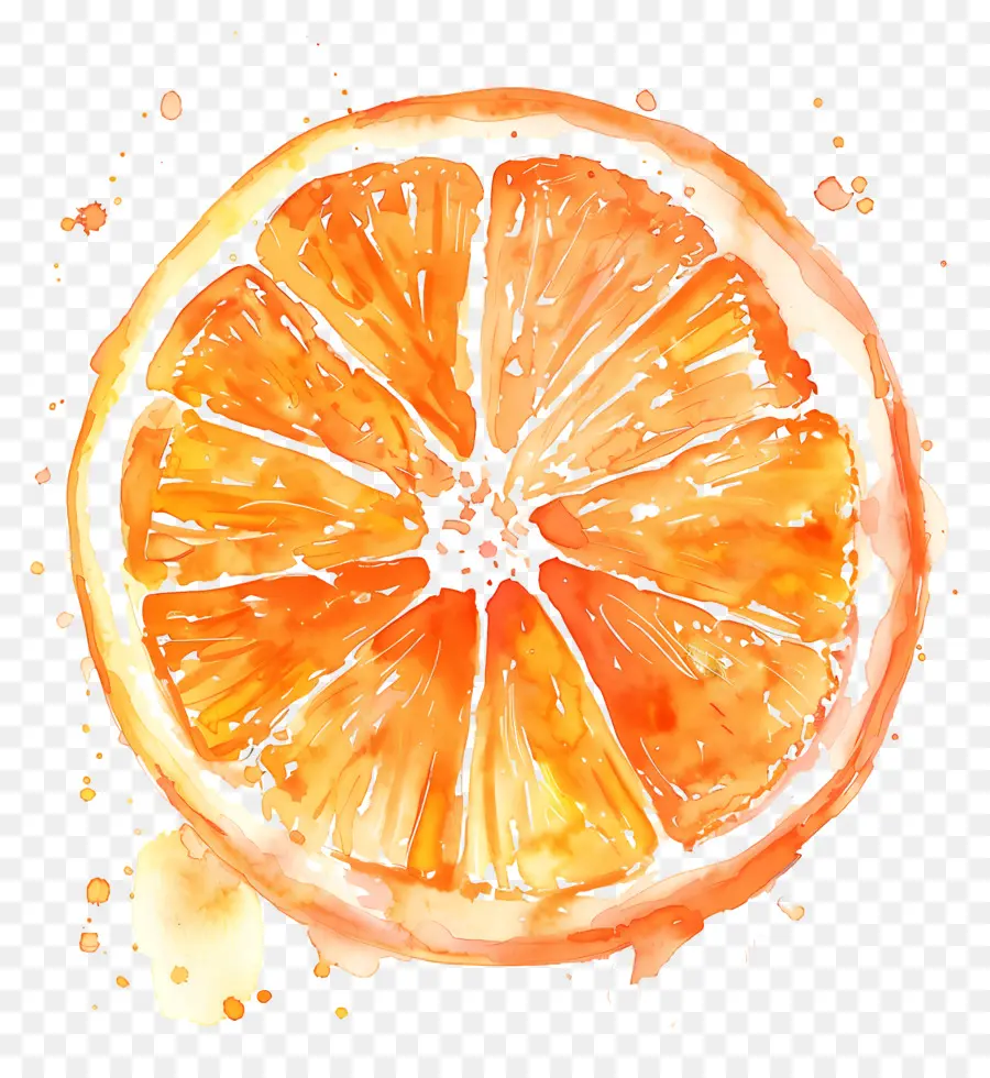 وصمة عار برتقالية，الرسم بالألوان المائية PNG
