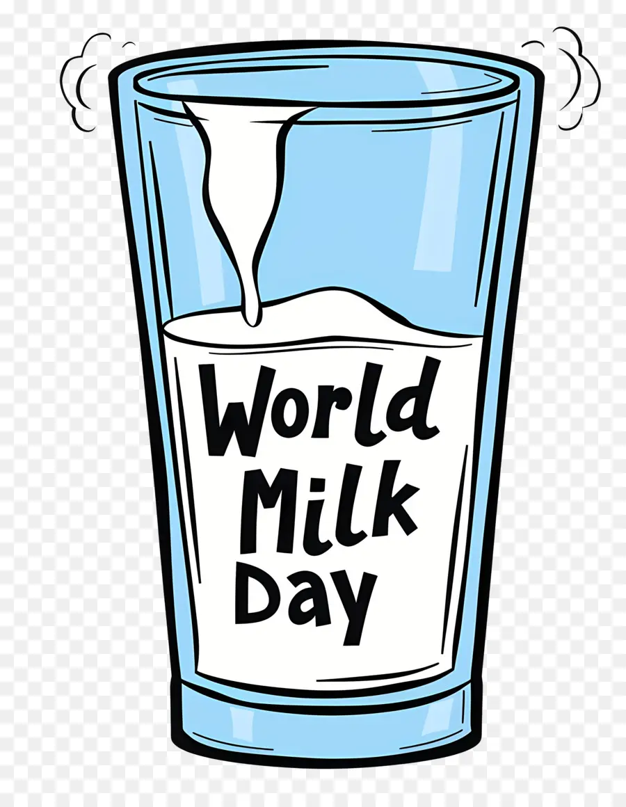يوم الحليب العالمي，كوب من الحليب PNG