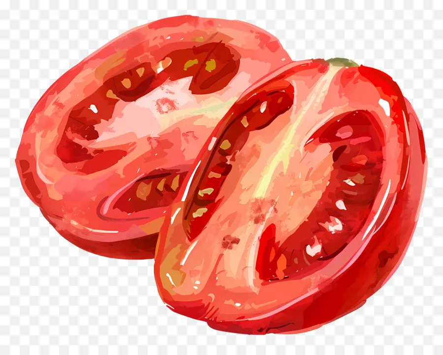 شريحة الطماطم，الطماطم PNG