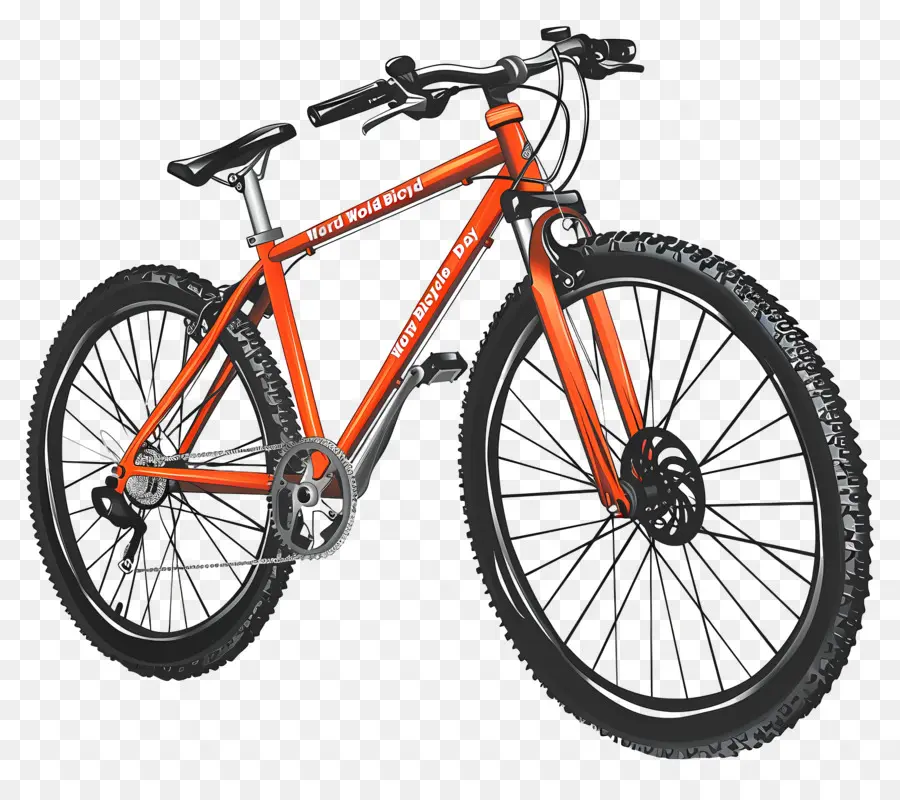 عالم الدراجات اليوم，البرتقال الدراجة PNG
