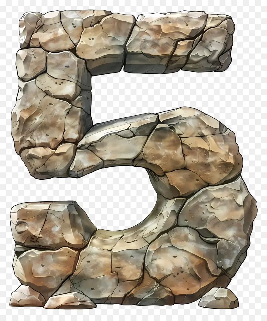 عدد 5，تشكيل الصخور PNG