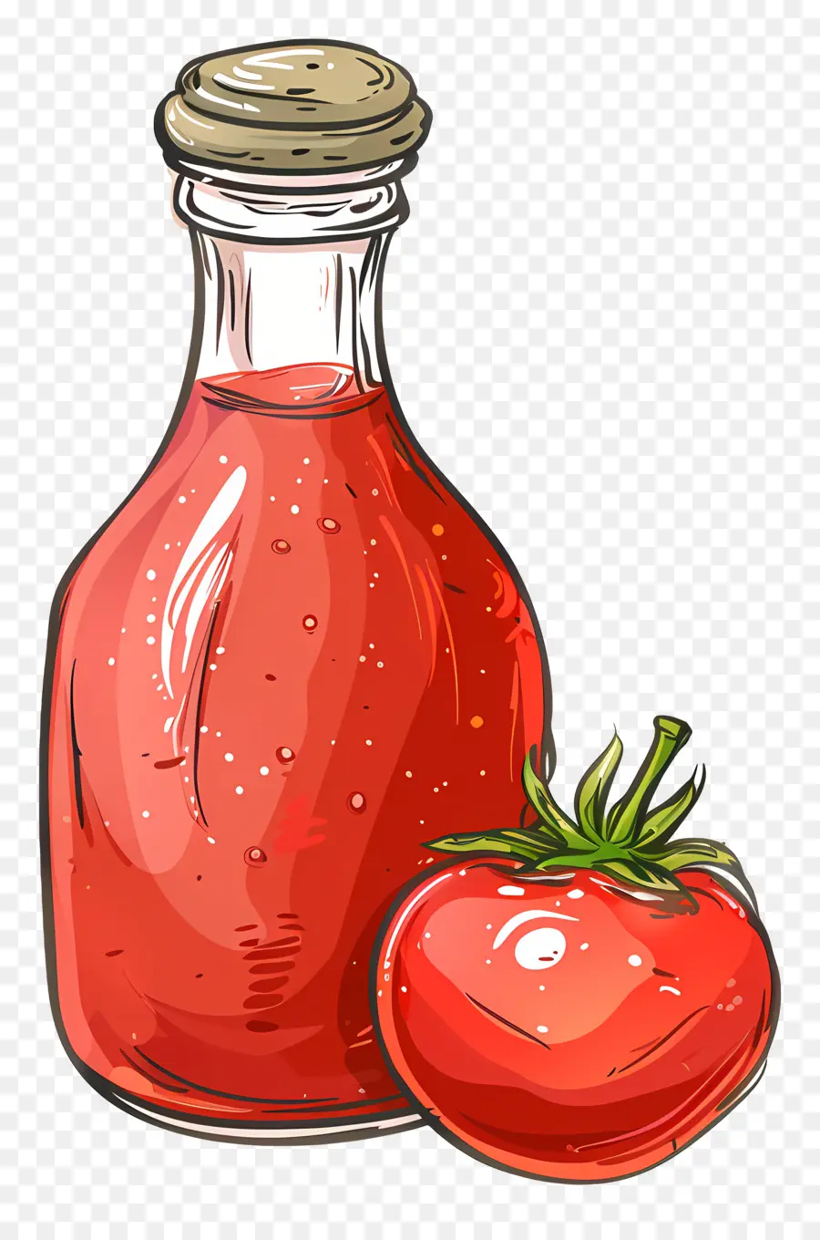 كيتشوب صلصة الطماطم，عصير الطماطم PNG