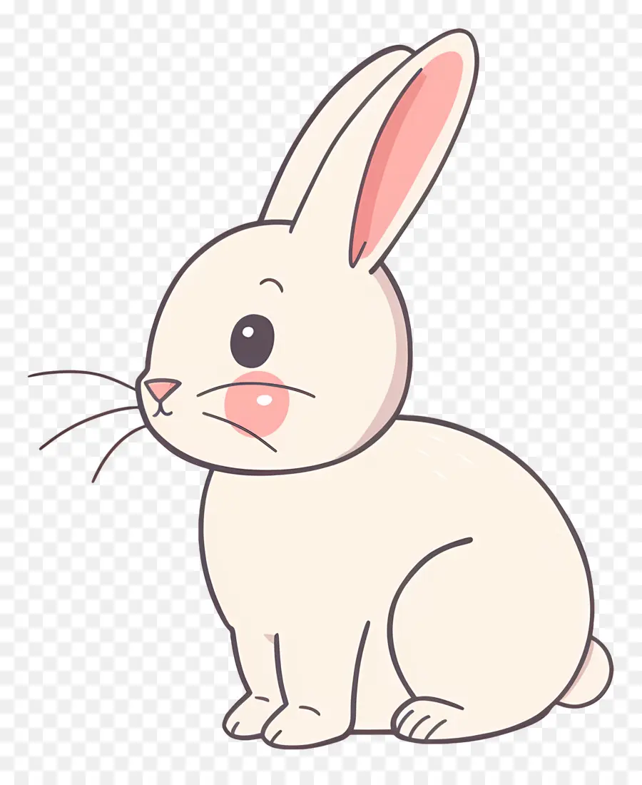 الكرتون الأرنب，الأرنب الأبيض PNG