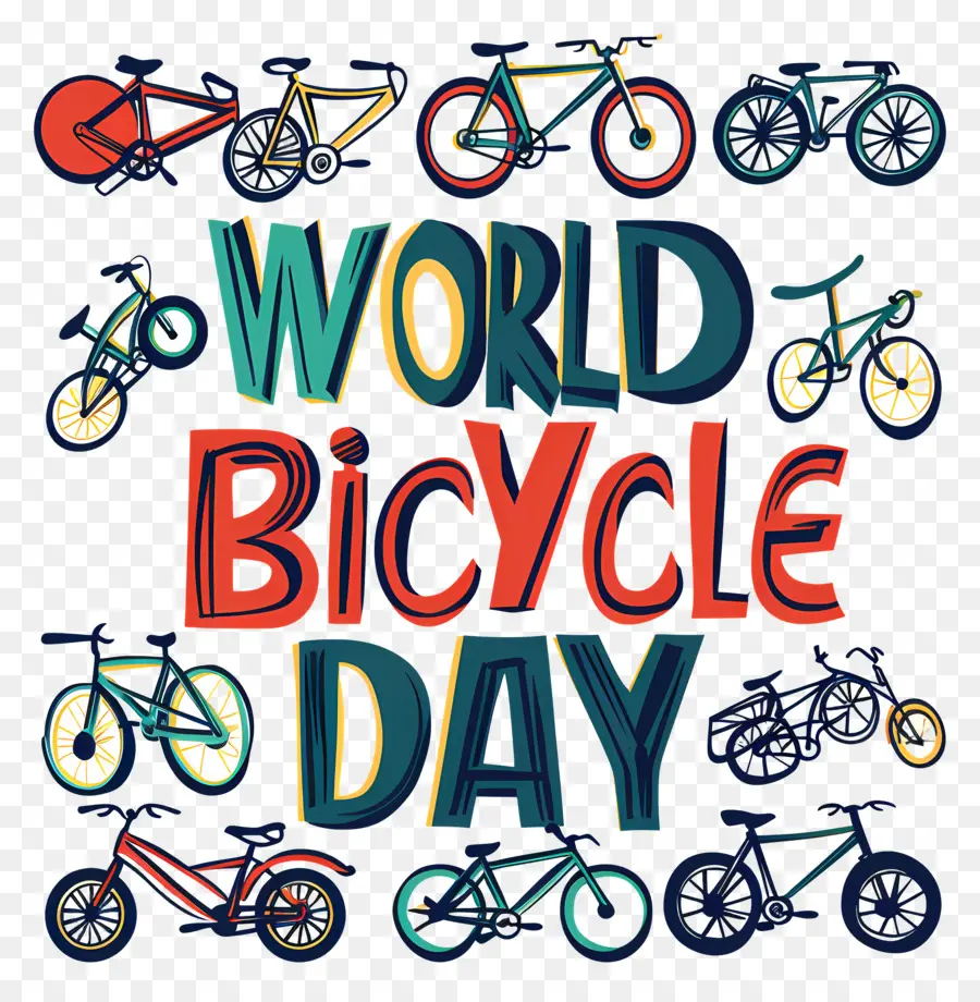 عالم الدراجات اليوم，يوم الدراجة العالمي PNG