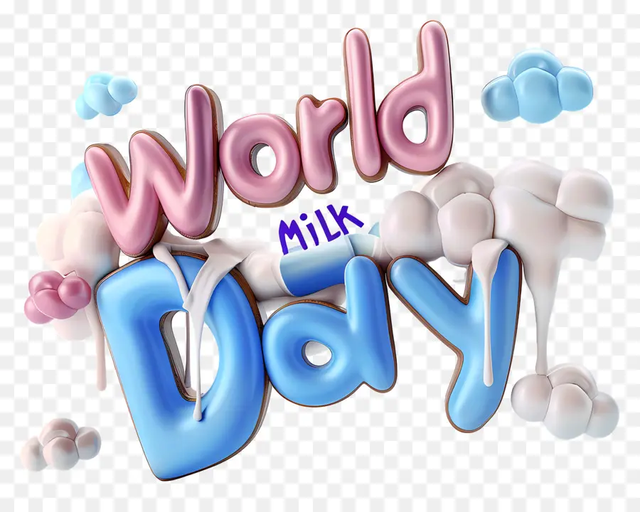 يوم الحليب العالمي，شكل قلب ، PNG