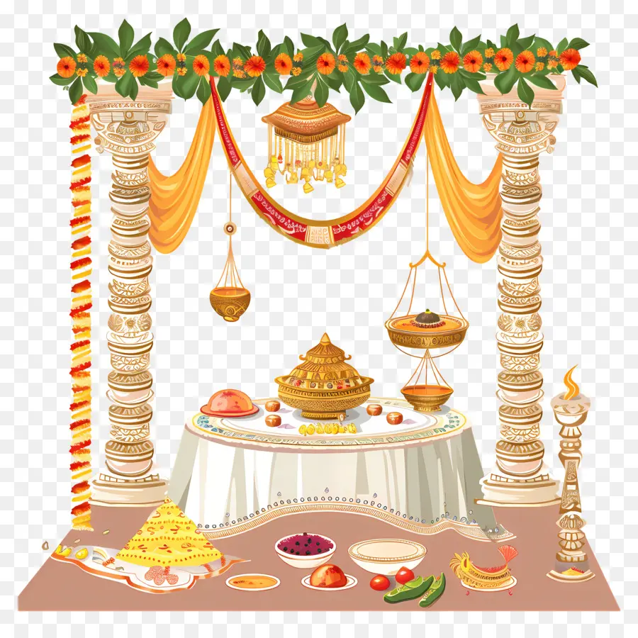 زفاف هندوسي，مأدبة PNG