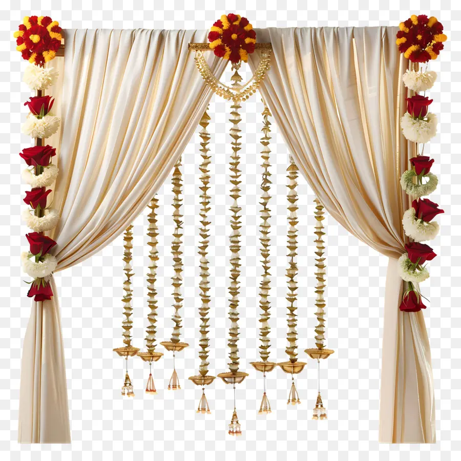 زفاف هندوسي，ستارة الأزهار PNG