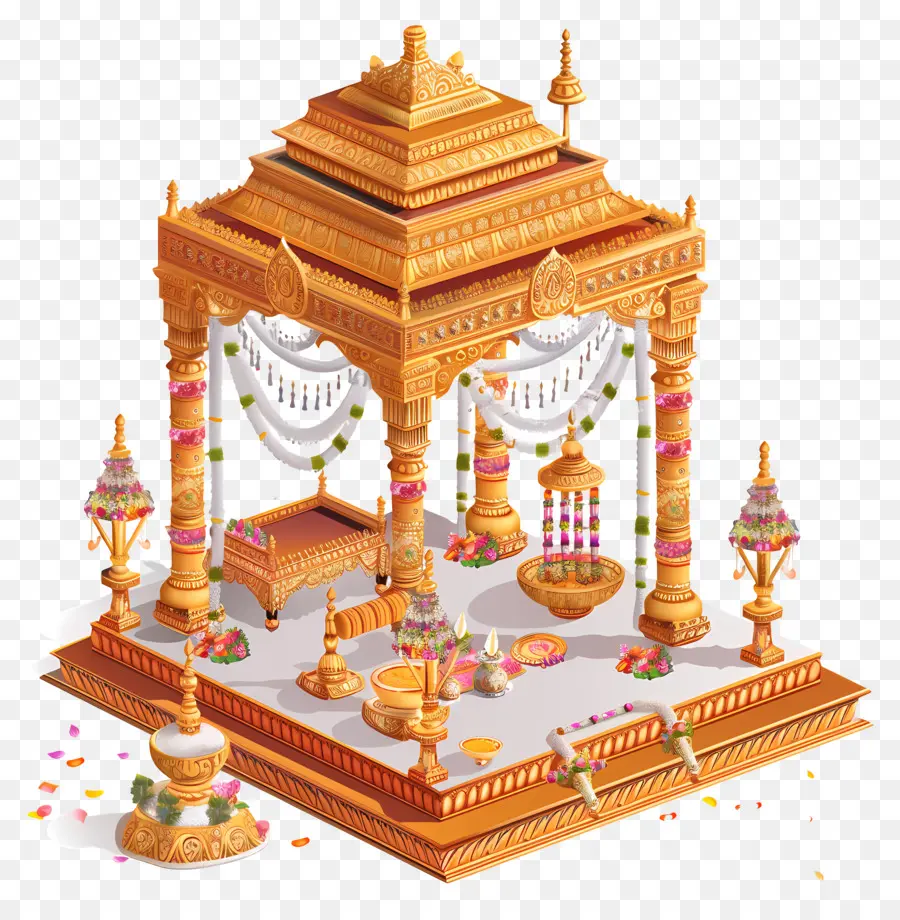 زفاف هندوسي，المعبد الذهبي PNG