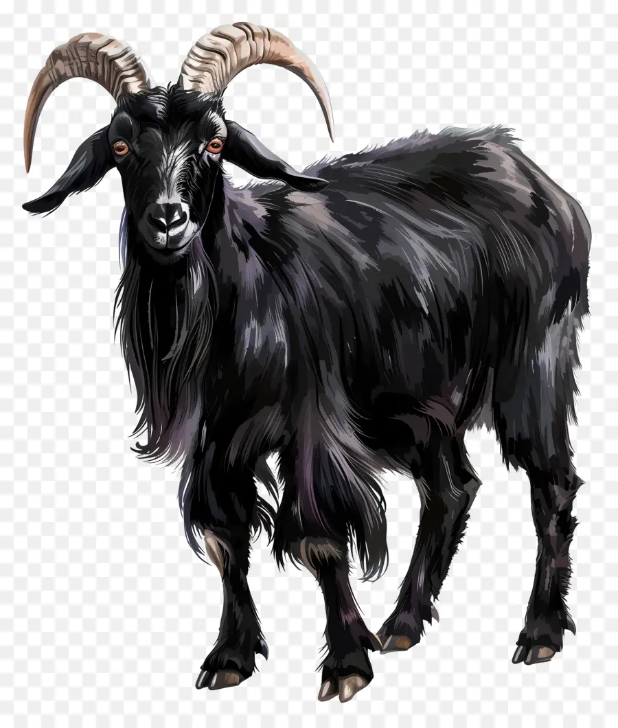 الماعز الأسود，قرون PNG