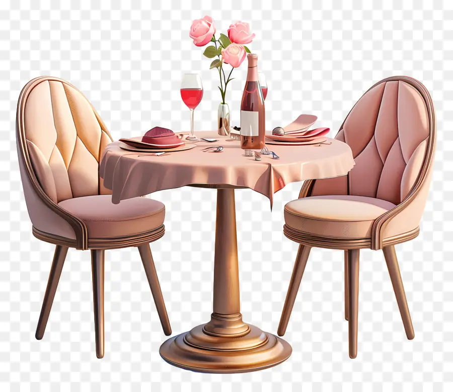 طاولة عشاء رومانسية，مائدة العشاء PNG