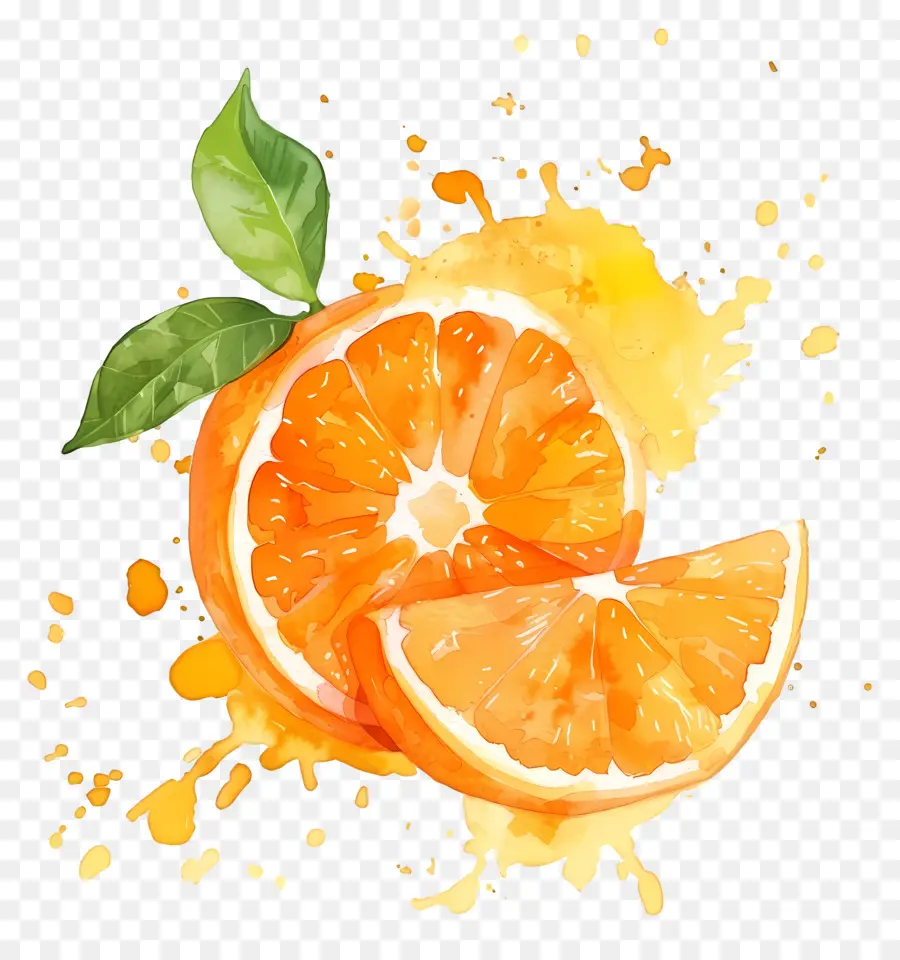 وصمة عار برتقالية，ألوان مائية التوضيح PNG