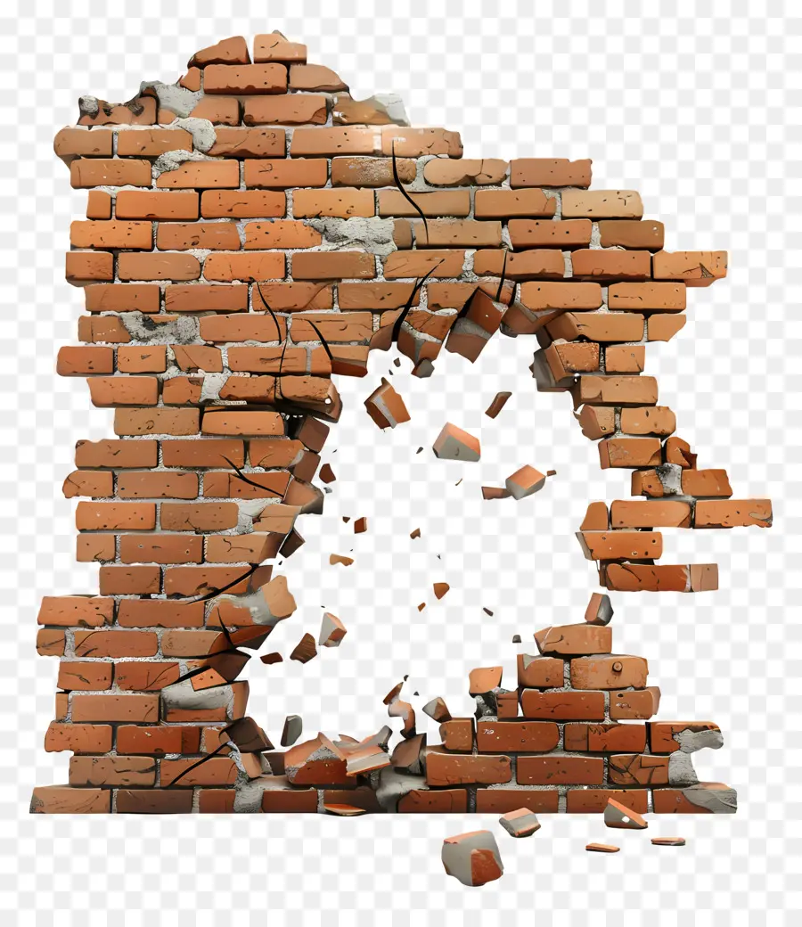كسر الجدار，كسر الطوب PNG