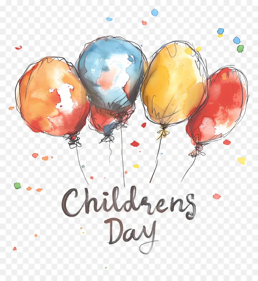 أطفال اليوم，البالونات PNG