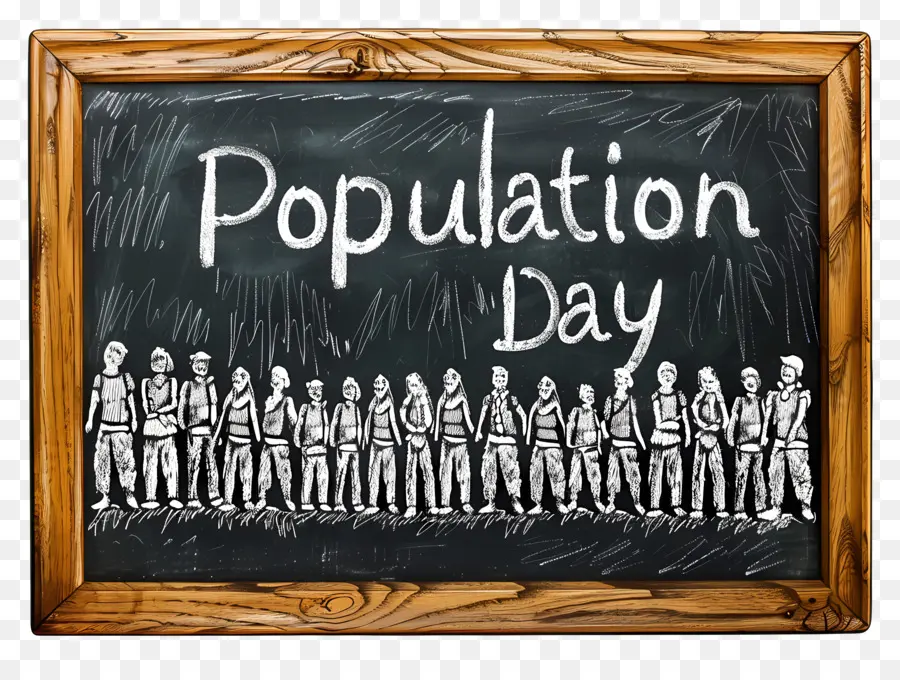 اليوم العالمي للسكان，السبورة PNG