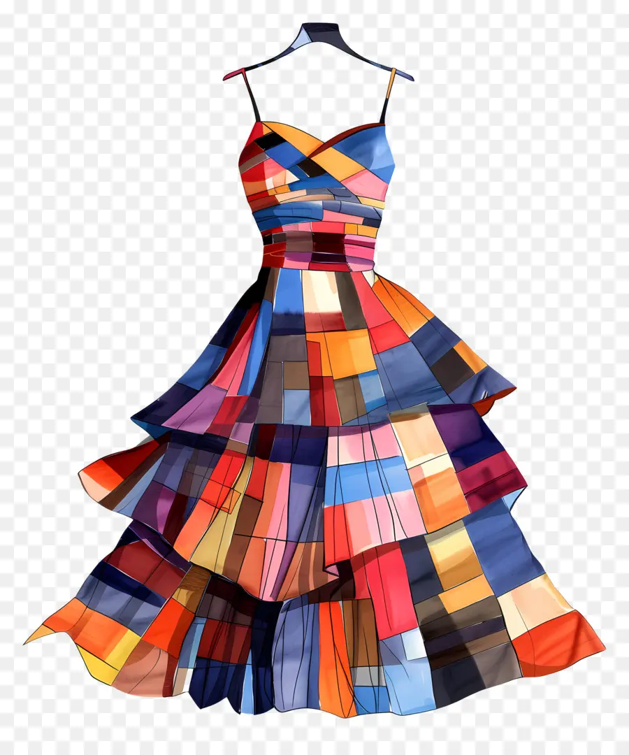 حزب اللباس，فستان ملون PNG