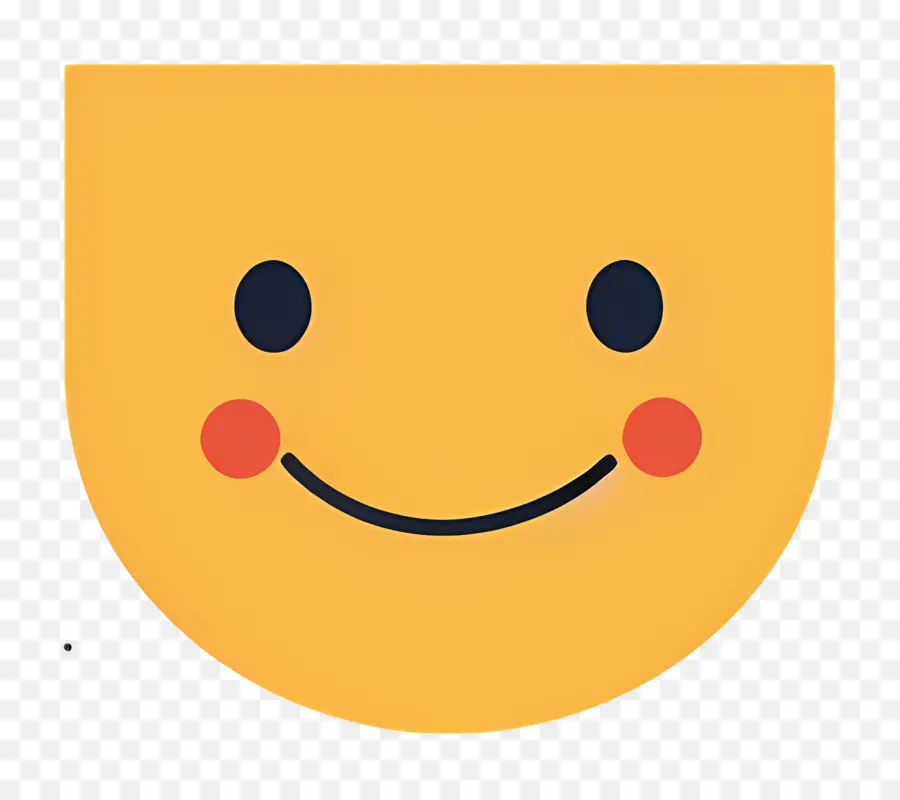 وجه مبتسم，الأصفر PNG