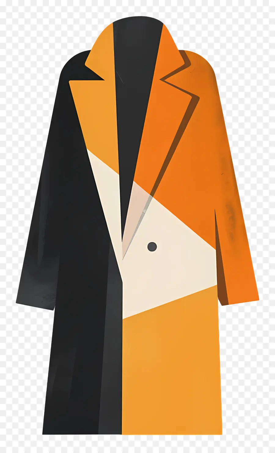 معطف，سترة برتقالية وسوداء PNG