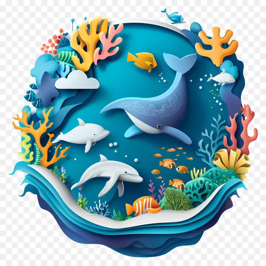 اليوم العالمي للمحيطات，الحيوانات البحرية PNG
