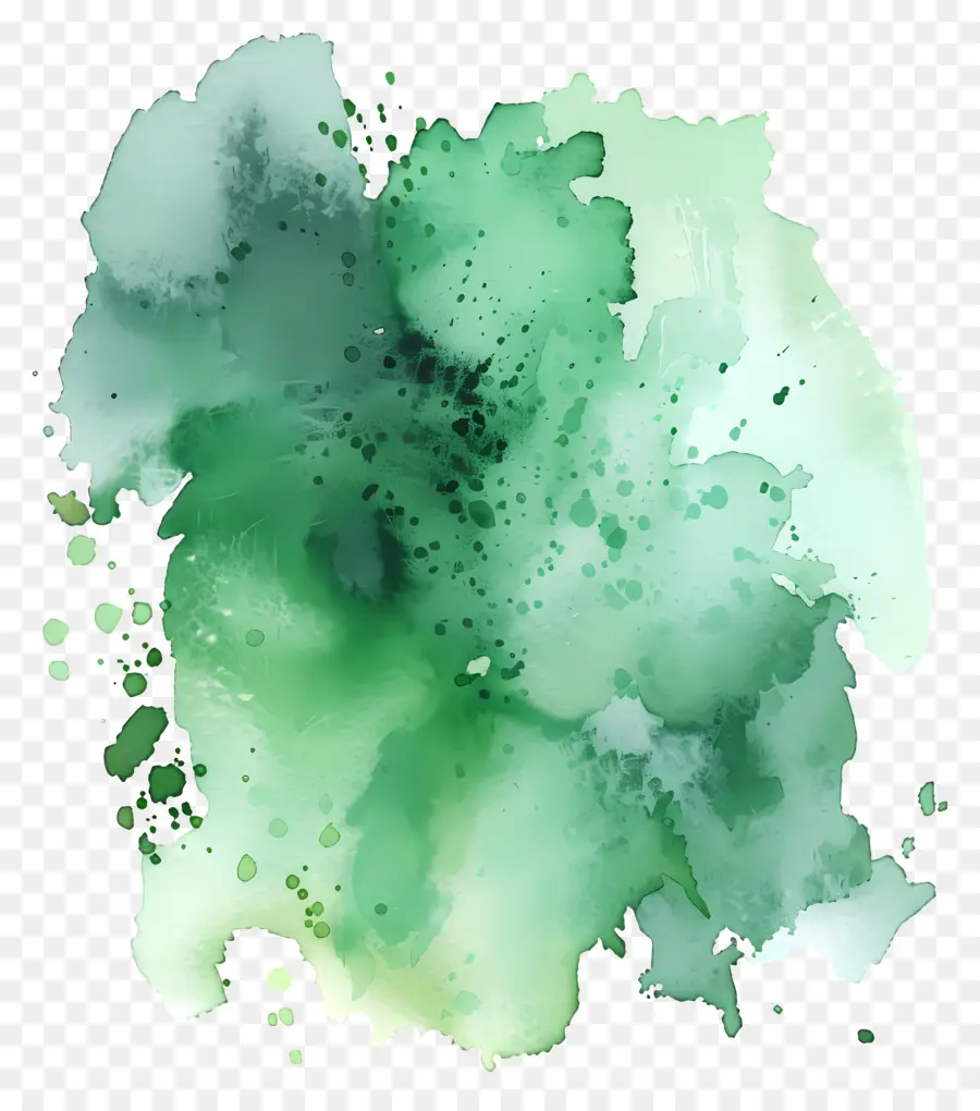 البقعة المائية الخضراء，اللون الأخضر المائي PNG