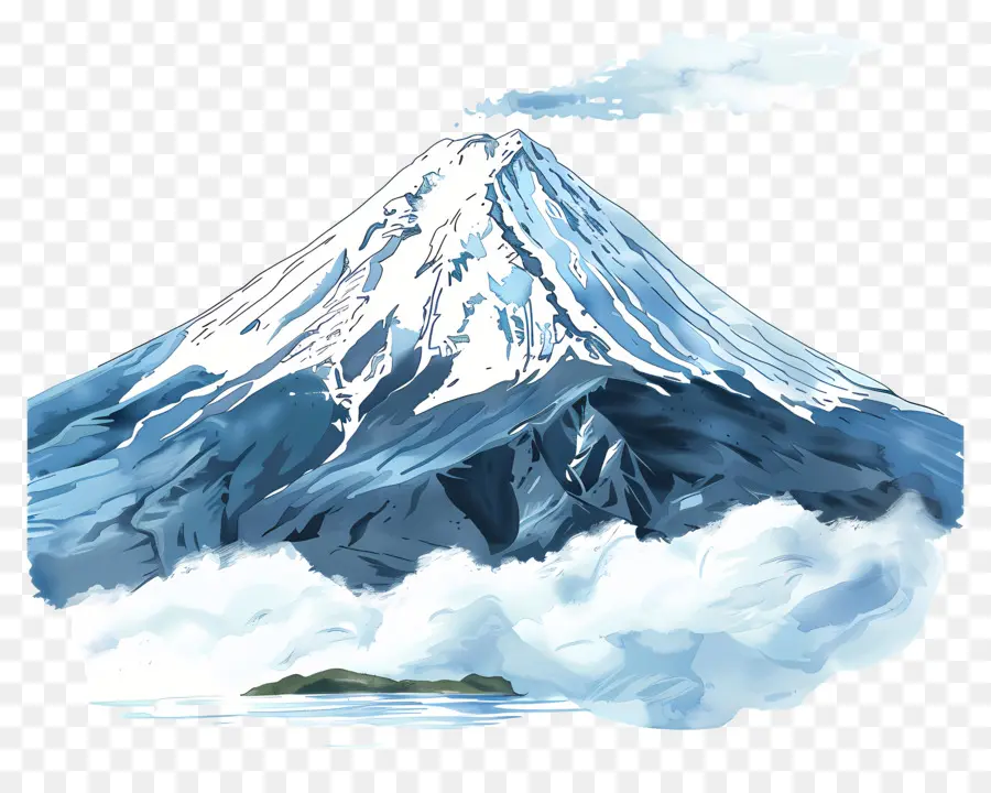جبل فوجي，اللوحة الجبلية PNG