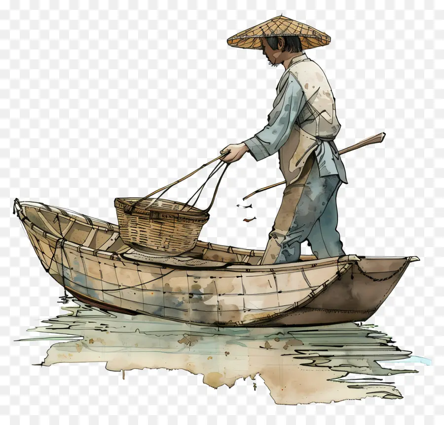 الصيد，القارب PNG