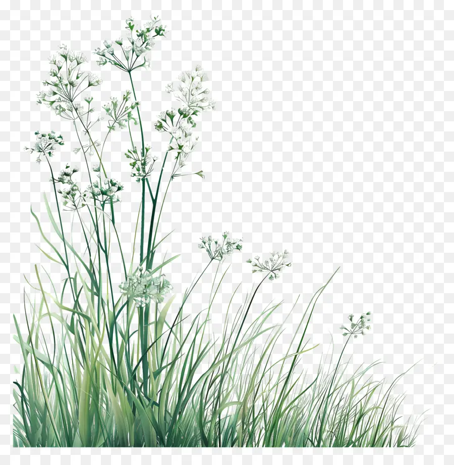 زهرة العشب，العشب طويل القامة PNG