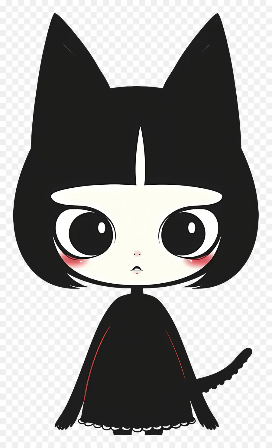 Kuromi，القط الأسود PNG