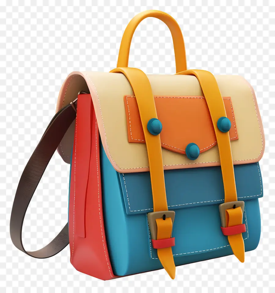 حقيبة مدرسية，حقيبة يد ملونة PNG