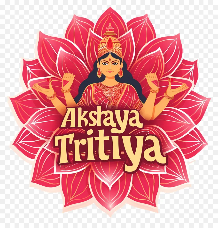 اكشايا Tritiya，تصميم شعار PNG