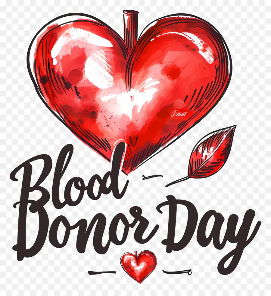 اليوم العالمي للمتبرعين بالدم，Handdrawn PNG