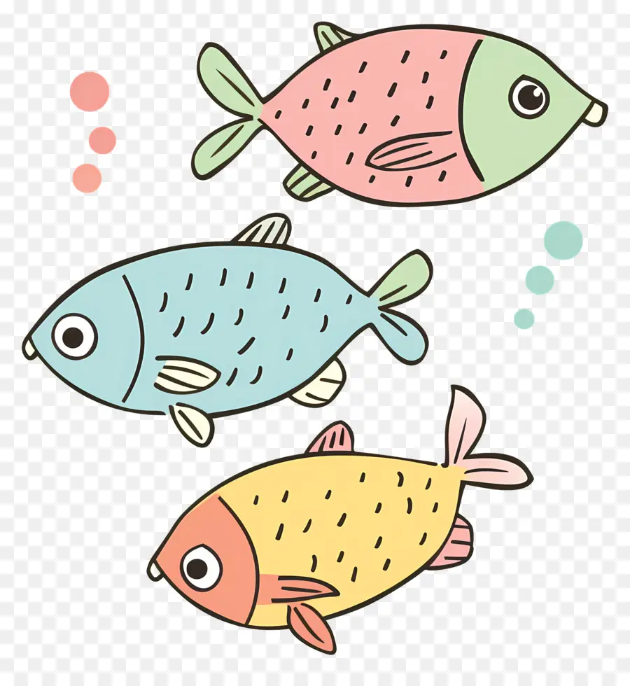 الأسماك，الألوان PNG