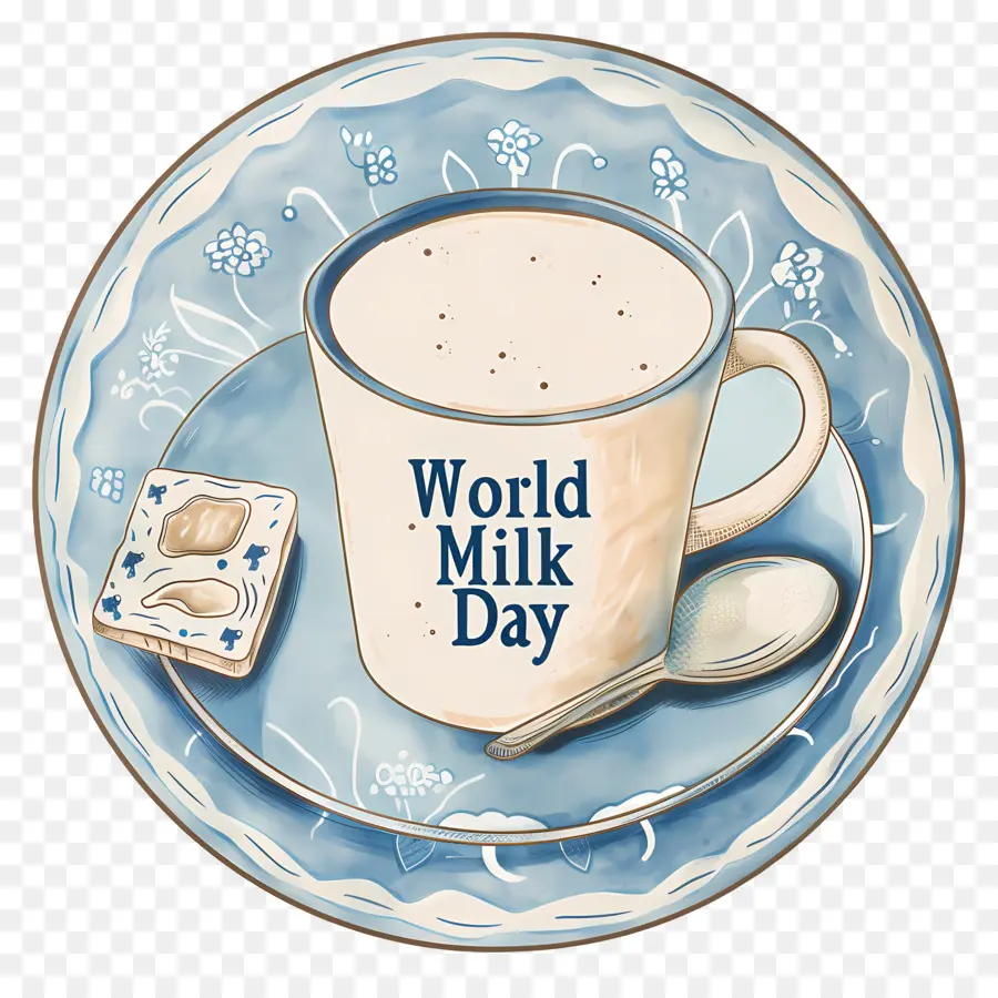يوم الحليب العالمي，لوحة من السيراميك PNG