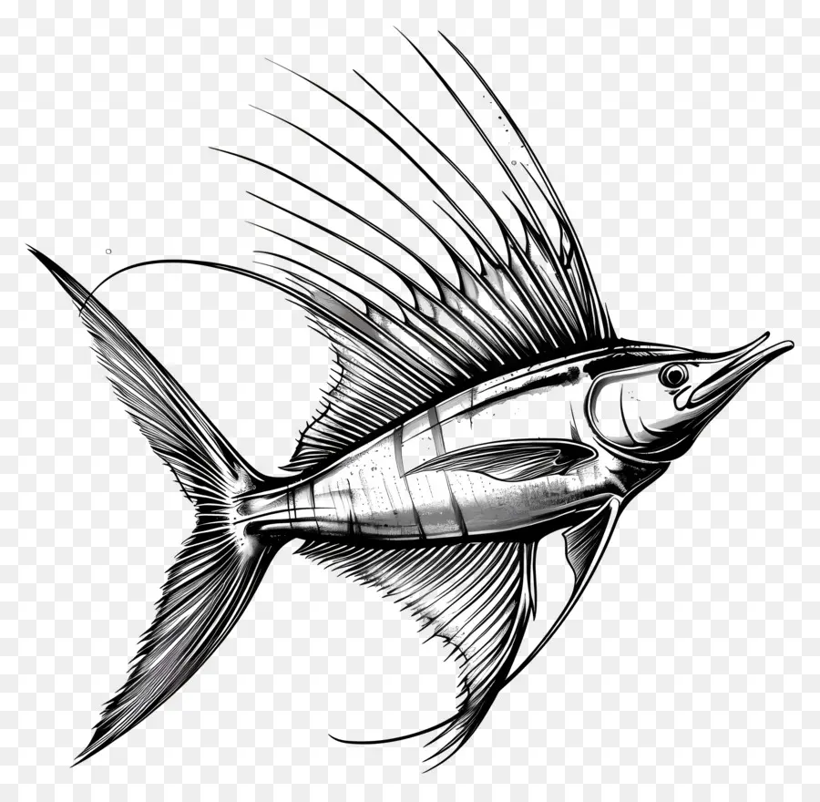 الشراع الأسماك，سمكة الزعنفة الشراعية PNG