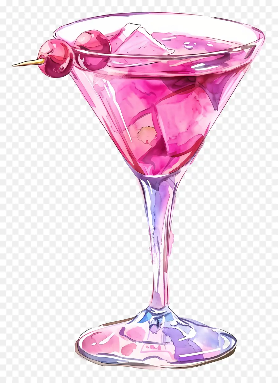 الكوكتيل الوردي，مشروب وردي PNG