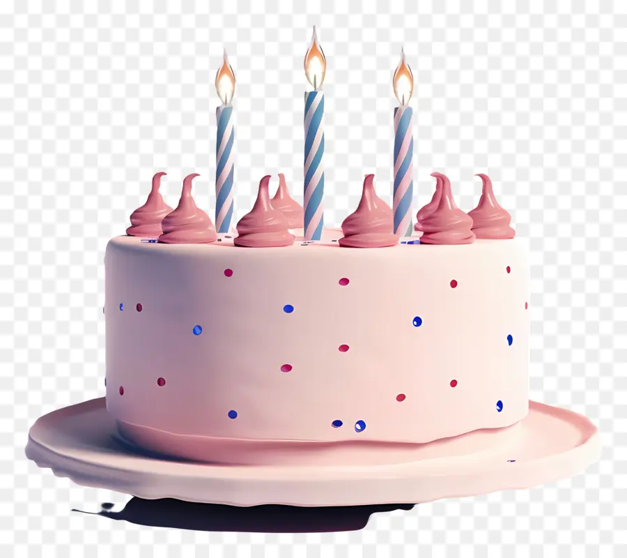 كعكة عيد ميلاد，كعكة الوردي PNG