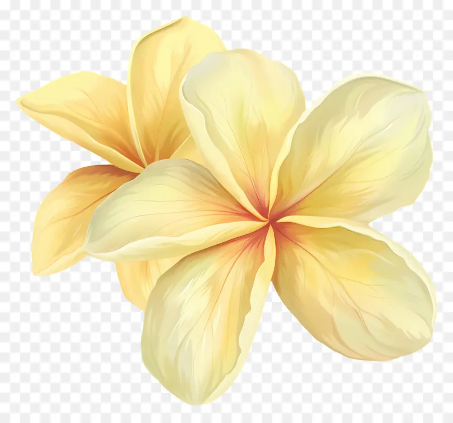بلومريا الأصفر，زهور بلومريا PNG