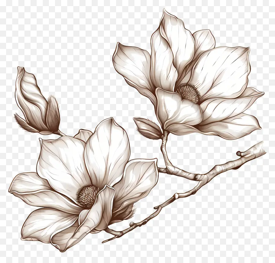 زهور ماغنوليا，زهرة التوضيح PNG