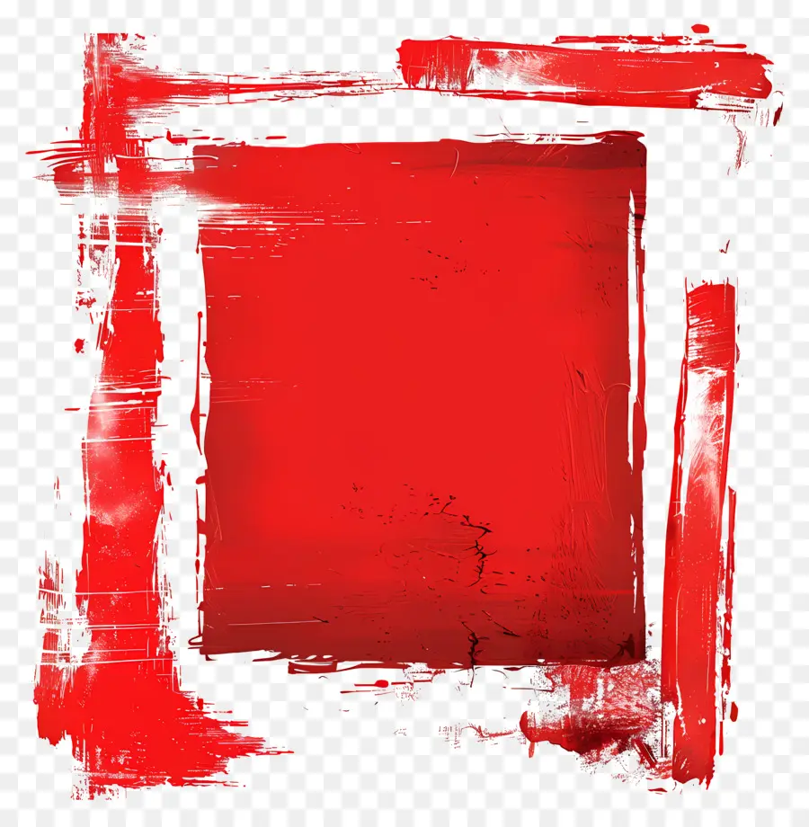 مربع النص，إطار أحمر PNG