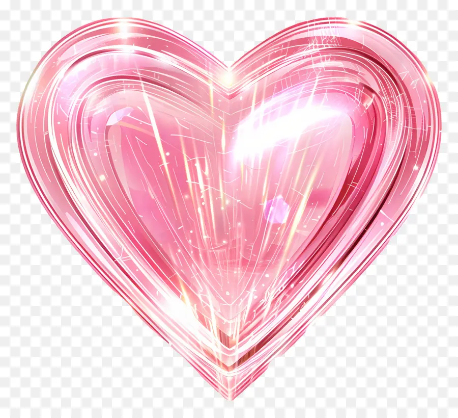 القلب الوردي，Heartshaped PNG