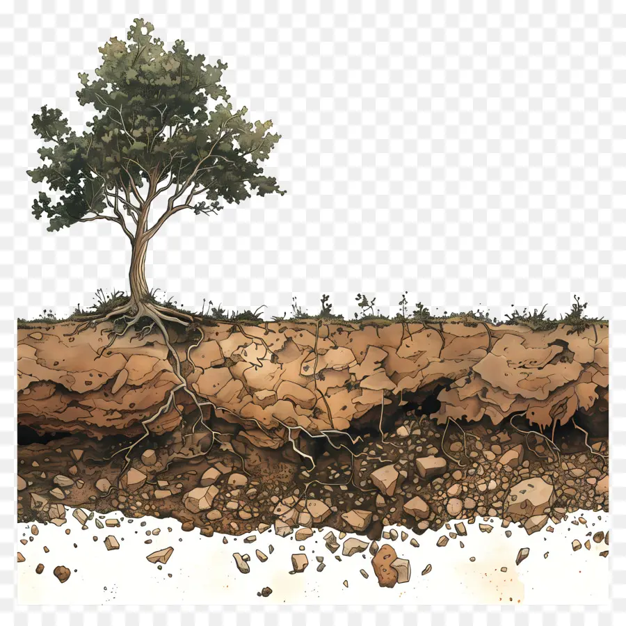 أرض التربة，شجرة PNG