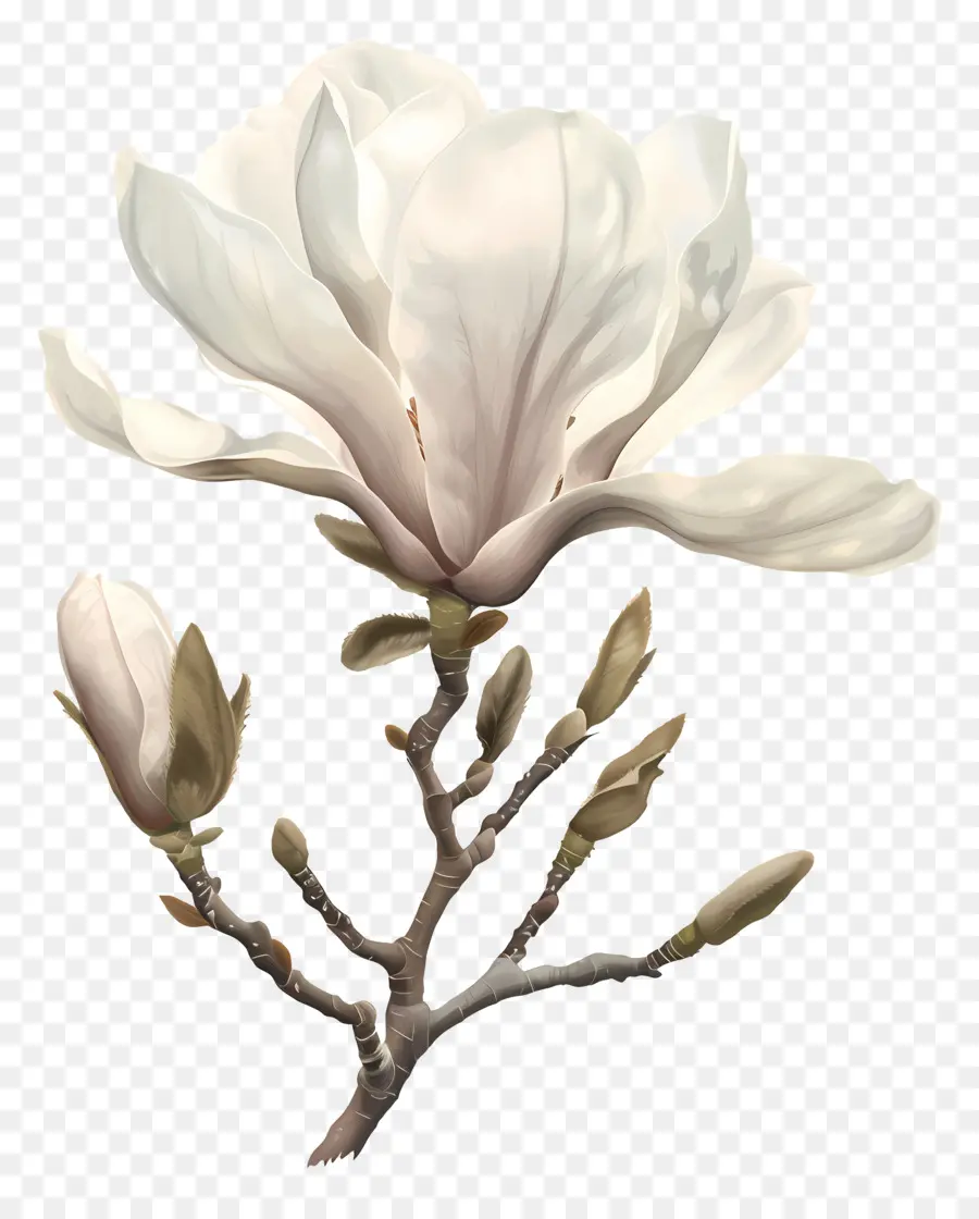 الأبيض ماغنوليا，زهور ماغنوليا PNG