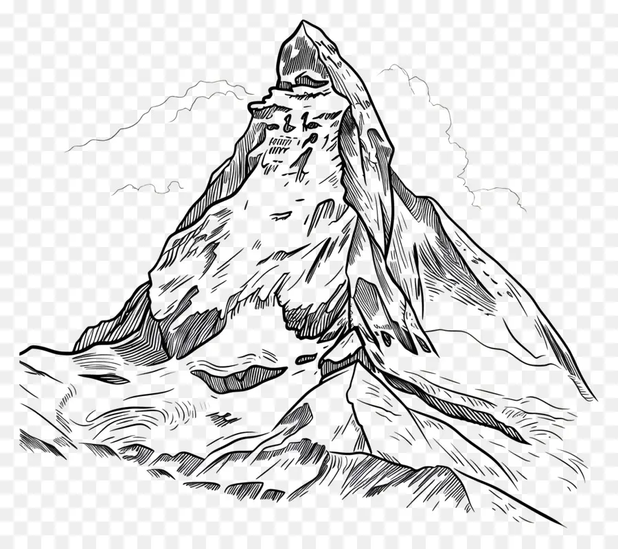 مخطط الذروة الجبلي，قمة الجبل PNG