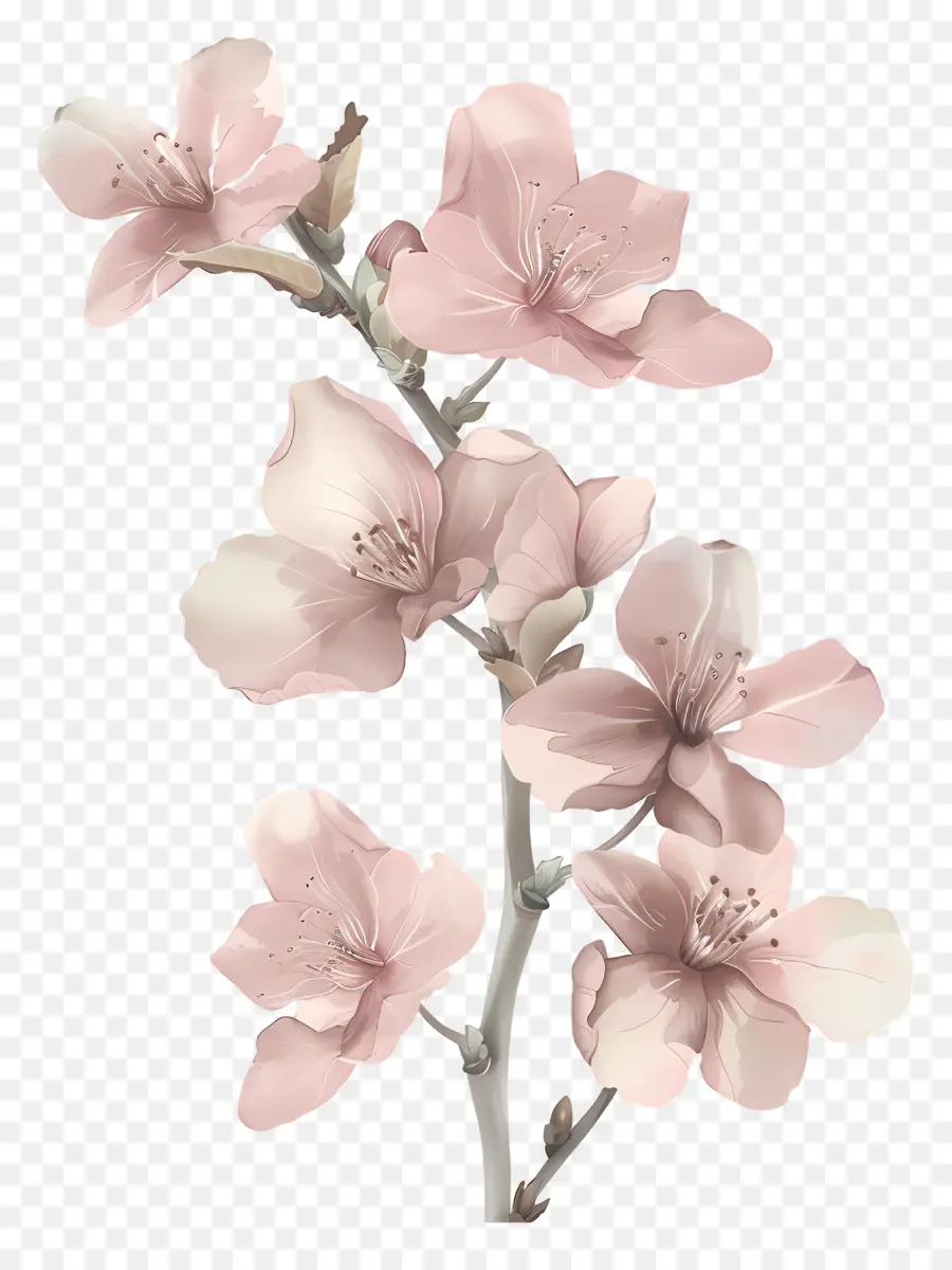 ساكورا الزهور，زهرة الوردي PNG