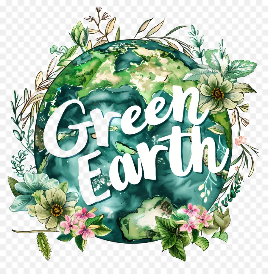 يوم البيئة العالمي，الأرض الخضراء PNG