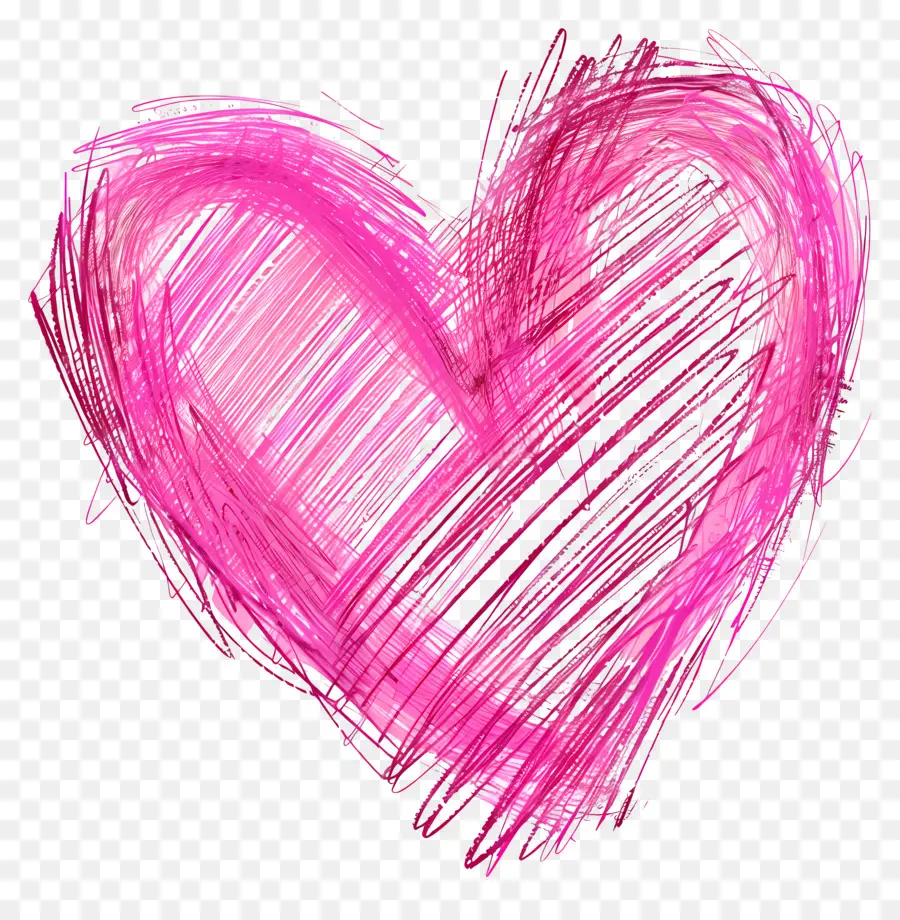 القلب الوردي，رسم القلب PNG