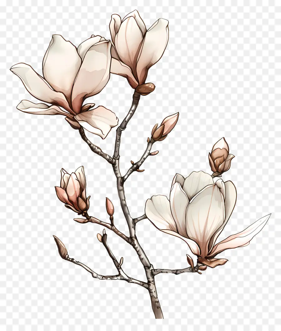 زهور ماغنوليا，شجرة ماغنوليا PNG